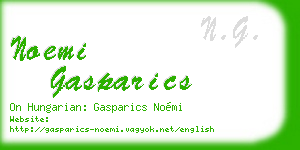 noemi gasparics business card